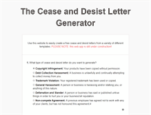 Tablet Screenshot of ceaseanddesister.com